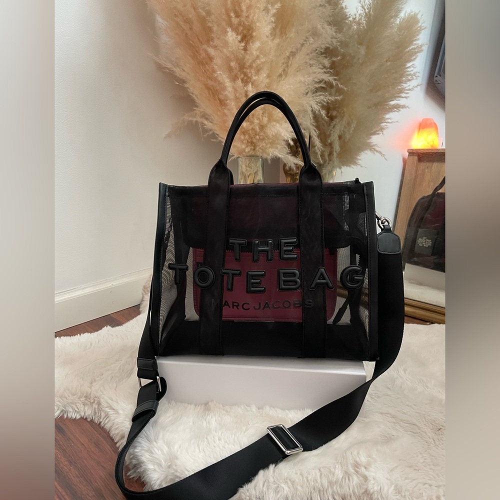 Marc Jacobs Black Nylon Tote Bag, Medium